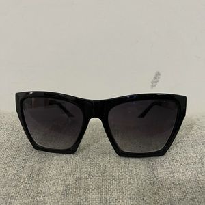 Aldo sunglasses, black, square frame, gold sides